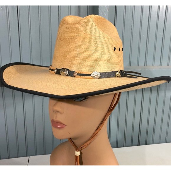 Avelar 30X Legitima Palma Sombreros Size 6 3/4 Banded Mexico Cowboy Hat - Picture 1 of 10